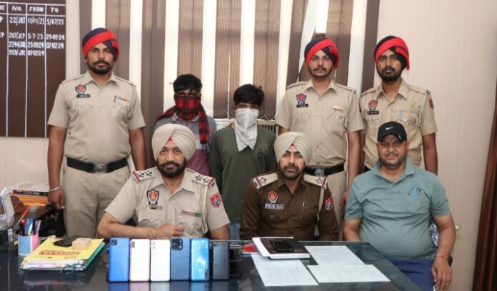 06 mobile phones were stolen and 02 accused were arrested